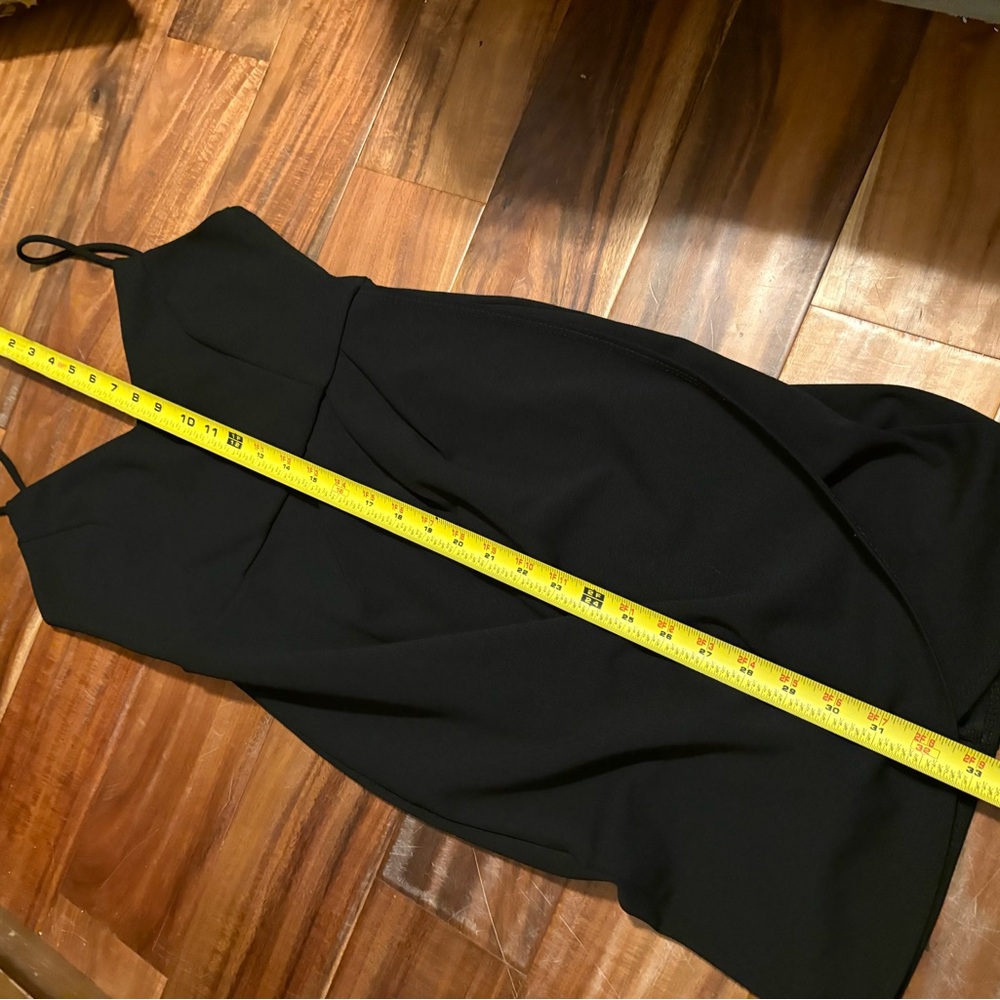 Lulus Black Bodycon Midi Dress Spaghetti Strap Made in USA Size M (1023)